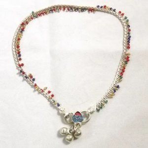 SB Bedazzled Silver Indian Payal Ankle Bracelet